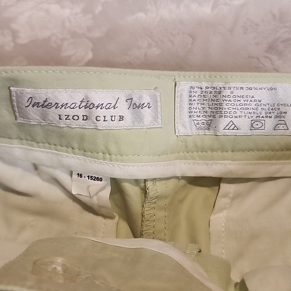Vintage New Izod Mint Green High Rise Shorts Size 8 - Picture 5 of 14